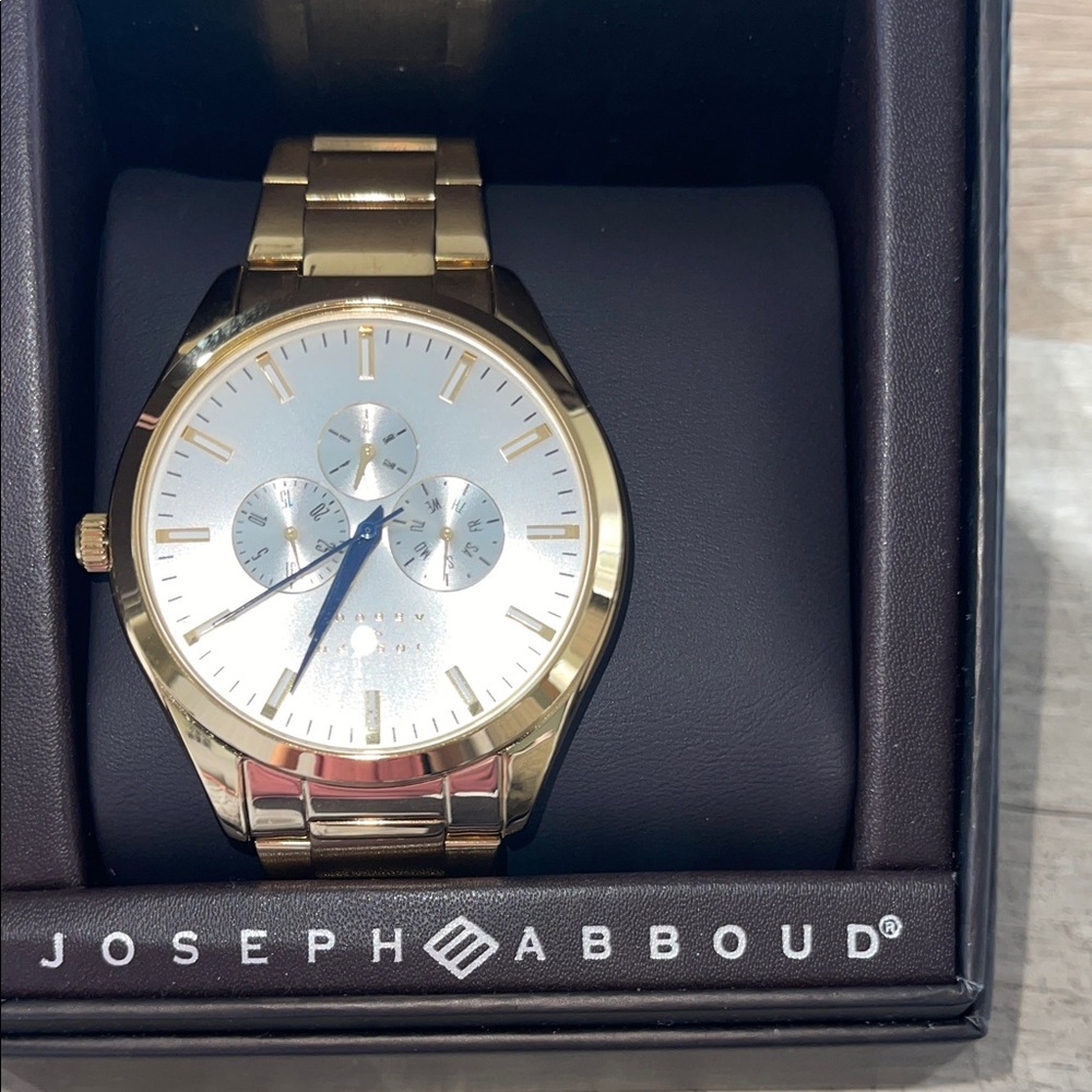Joseph Abboud Gold and Silver Men's Watch - Picture 2 of 5